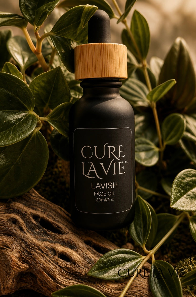 Cure La Vie LAVISH botanical face oil 30ml with bakuchiol rosehip and neroli — retinol alternative