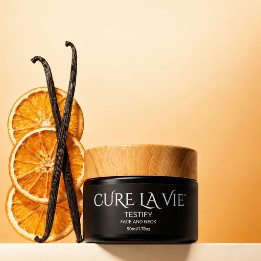 Cure La Vie TESTIFY daytime moisturizer 50ml with grass-fed tallow and organic botanicals
