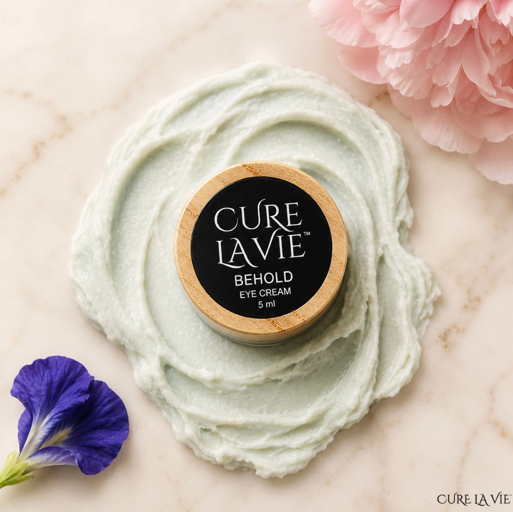 Cure La Vie BEHOLD eye crème 5ml with lamb tallow butterfly pea flower and blue tansy