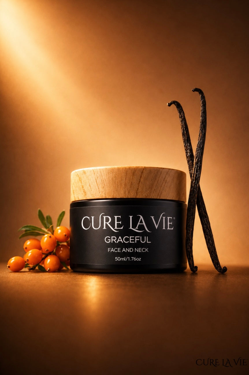 Cure La Vie GRACEFUL night crème 50ml with vanilla beans and Sea Buckthorn berries