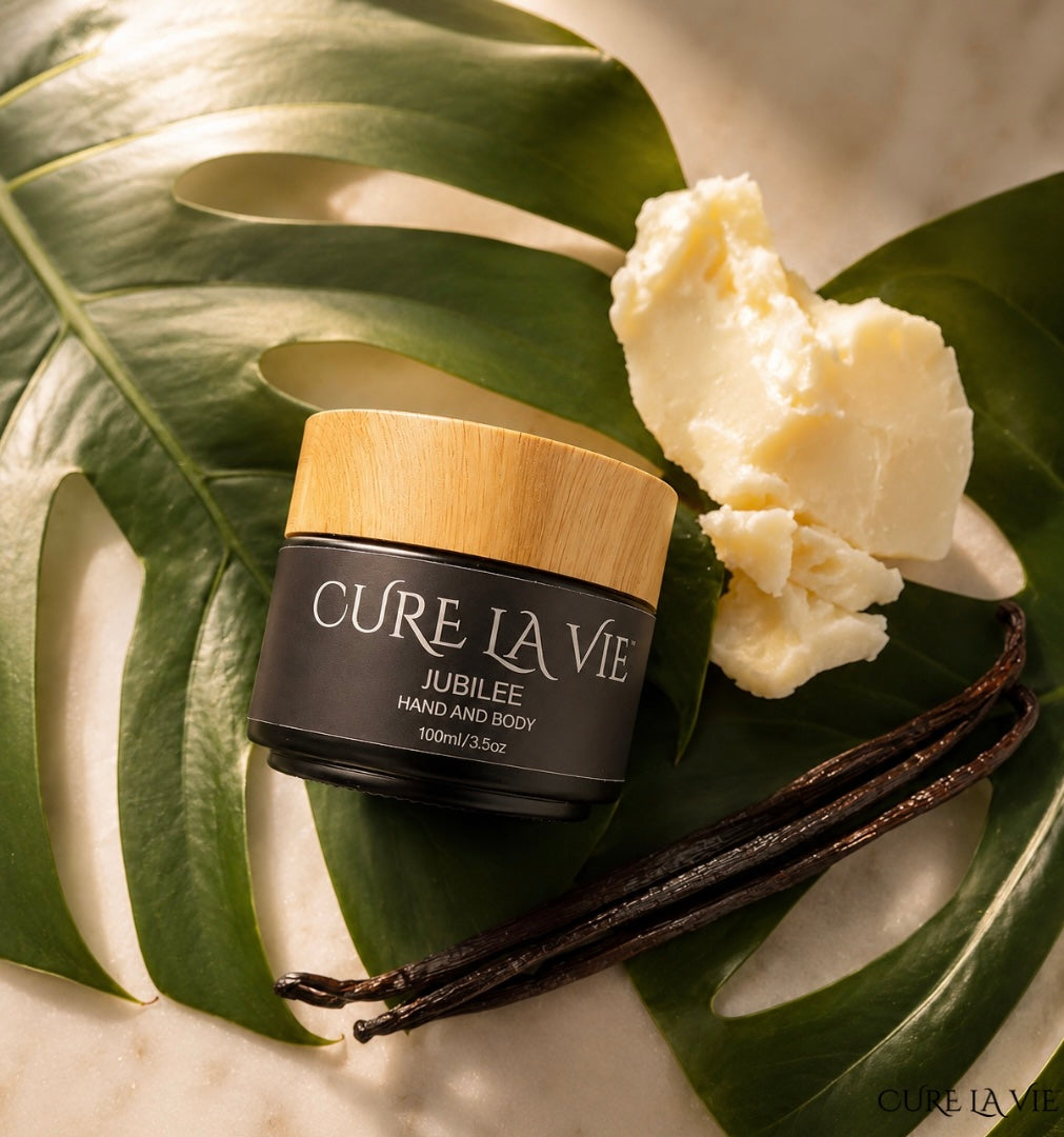 Cure La Vie JUBILEE sensitive skin body crème 100ml with grass-fed tallow and vanilla botanical
